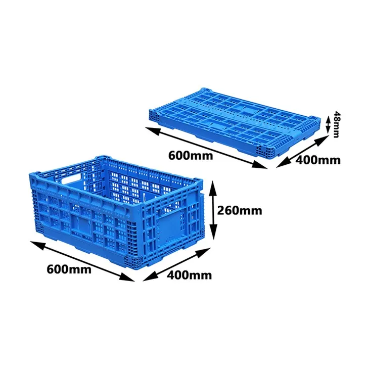Ventilated PP Stacking Vegetables Collapsible Plastic Crate suppliers