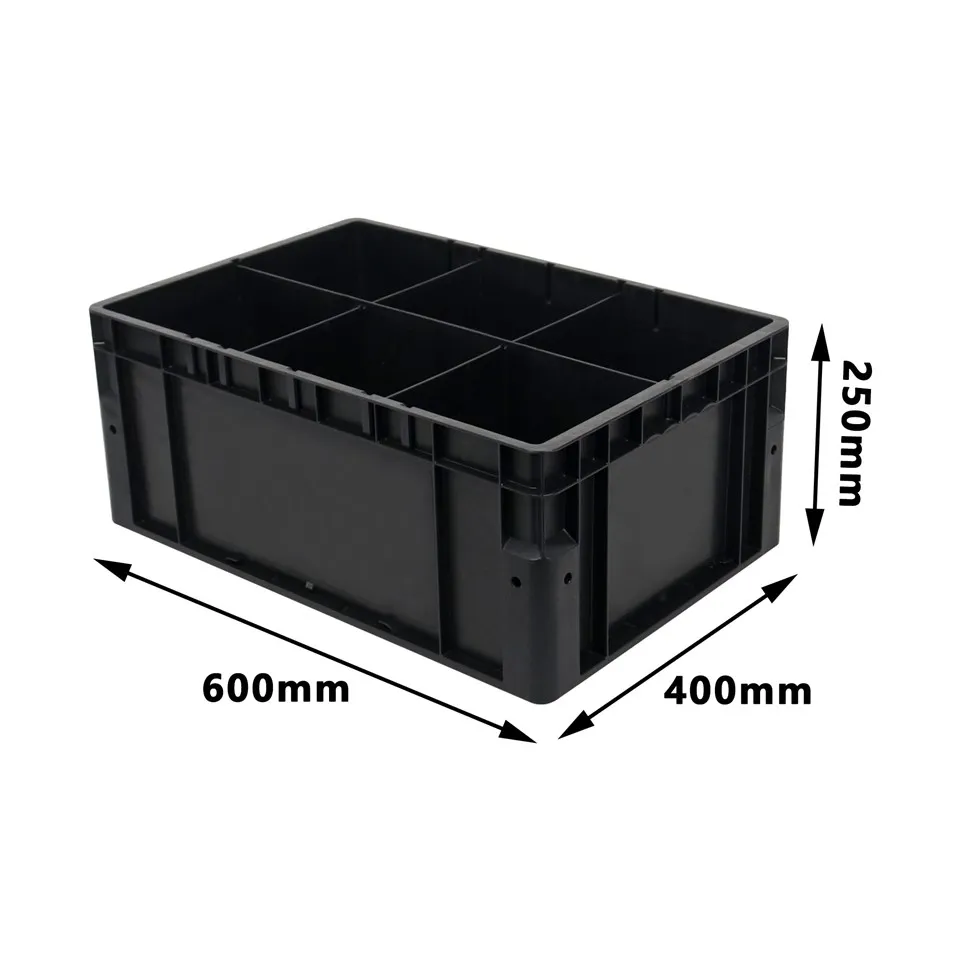 600*400*250mm AS/RS Warehouse Plastic Turnover Box